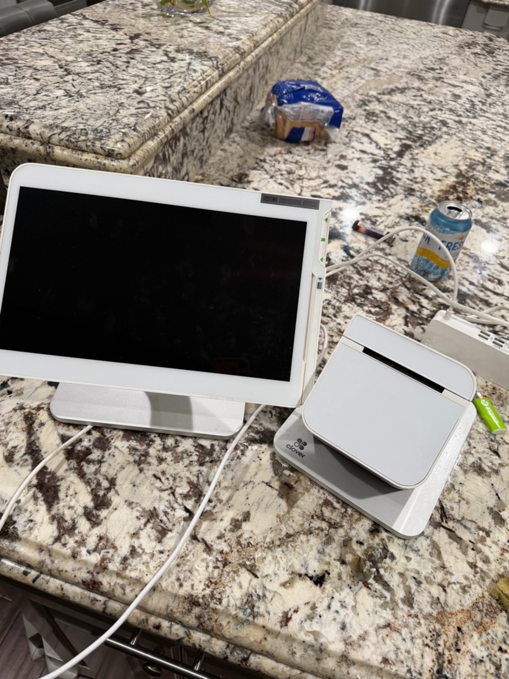 Clover White Tablet POS with Receipt Printer Bundle